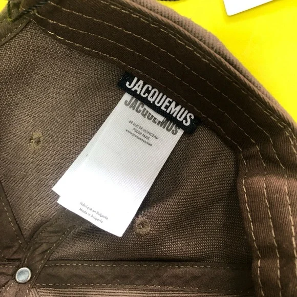 JACQUEMUS La Casquette Artichaut Brown Baseball Cap - Picture 6 of 6